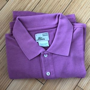 Lacoste men vintage wash polo shirt gently used